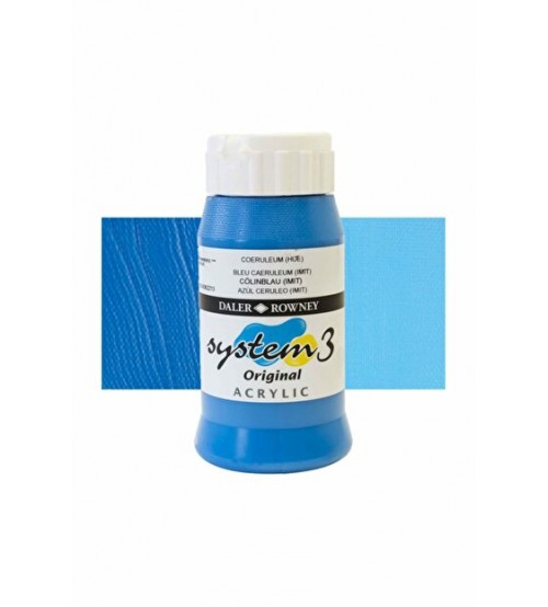 Daler Rowney System3 500 ml Akrilik Boya 120 Process Cyan 